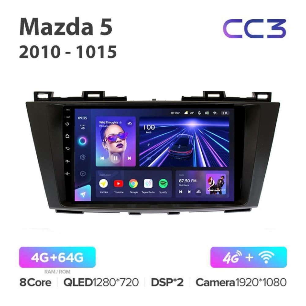 Магнитола Teyes CC3 для Mazda 5 2010-2015